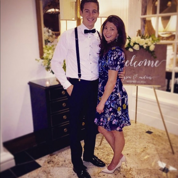 Floral and lace midi dress - Picture 2 of 5